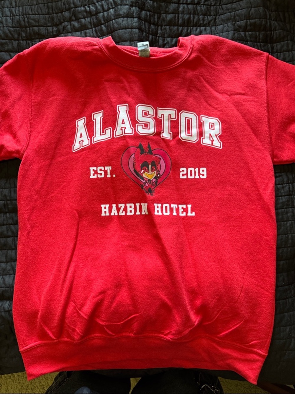 Red Hazbin Hotel Alastor Crewneck Sweatshirt
